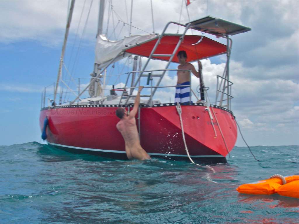 naturist 0003 sailing near Merida, Yucatan, Mexico